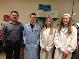 Dr. Wang and student researchers
